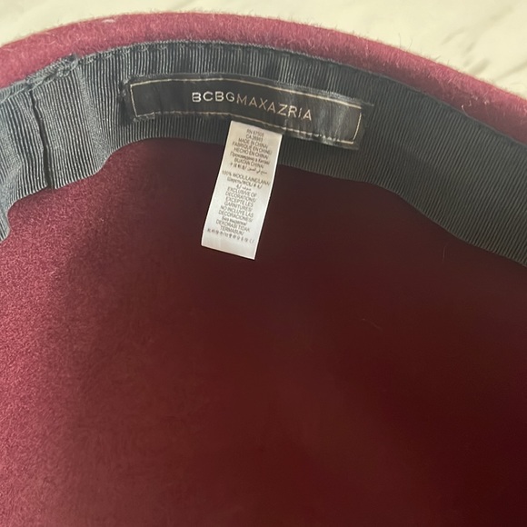 BCBG MaxAzria Burgundy Hat - Picture 5 of 6